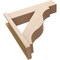 Ekena Millwork 8-in W x 32-in D x 32-in H Funston Block Rough Cedar Woodgrain TimberThane Outlooker, Primed Tan OUTUR080X32X32FST44RCPR - alternate 6